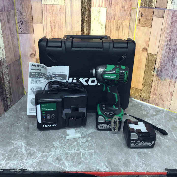 ★ハイコーキ(HIKOKI ※旧:日立工機) コードレスインパクトドライバー WH14DDL(2LSCK)(L)【八潮店】