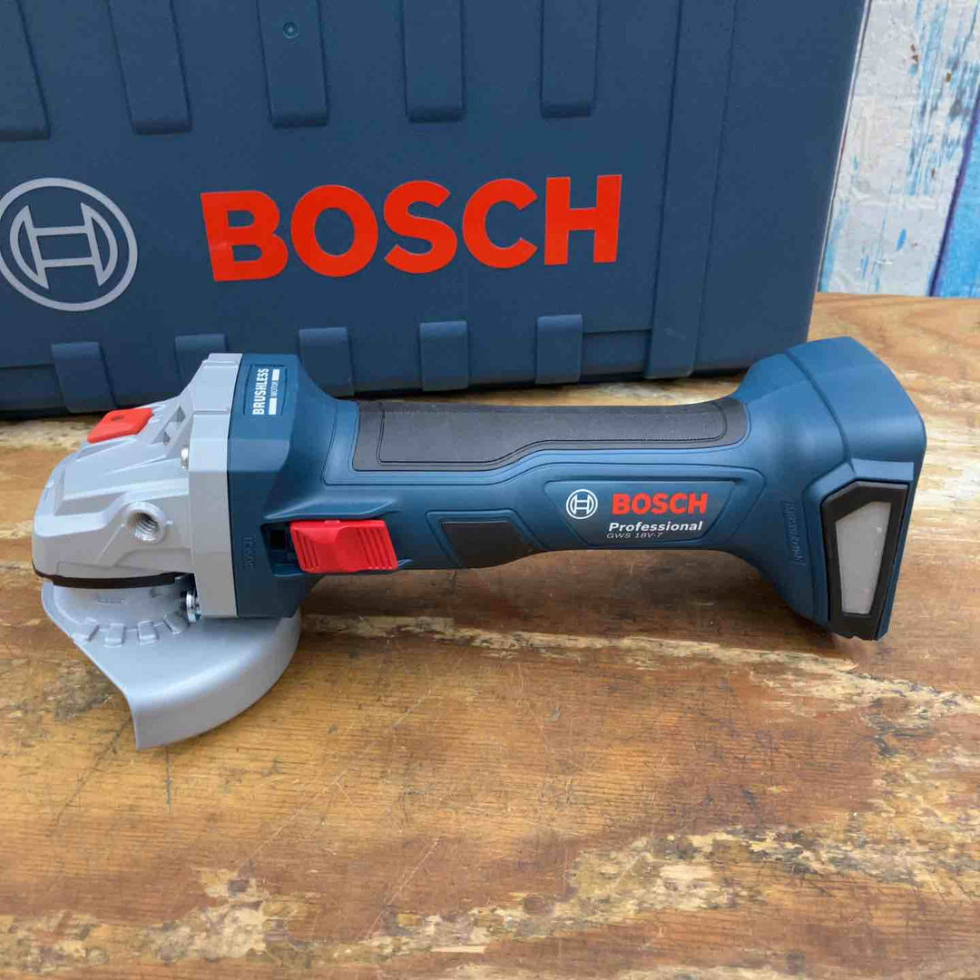 ◇ボッシュ(BOSCH) 18Vコードレスディスクグラインダー (5.0Ahバッテリー1個・充電器・キャリングケース付き) GWS18V-7【柏店】