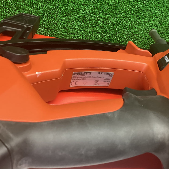 【未使用品】ヒルティ(HILTI) ガス式鋲打機 GX120 ガスGC20 ４本 釘X-EGN14MX ２箱付属【川越店】