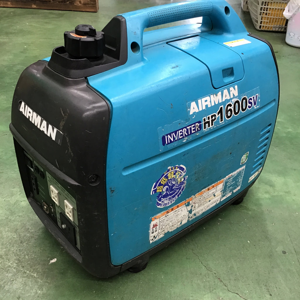 【中古・発送可】 北越工業 エアーマン AIRMAN インバーター発電機 HP1600SV 【桶川店】