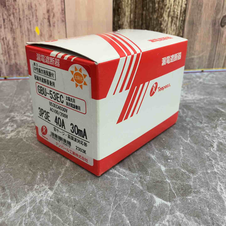 【未使用品】テンパール　漏電遮断器　配線用遮断器兼用　GBU-53EC【八潮店】