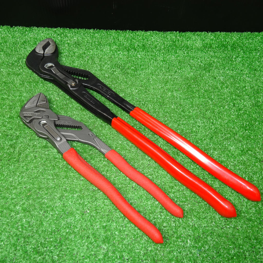 クニペックス/KNIPEX ウォーターポンププライヤー、プライヤーレンチ 2本セット 87 01 400、86 01 250 【岩槻店】