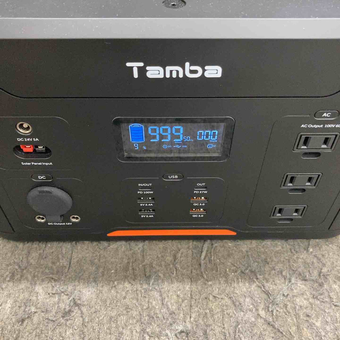 【現状品】◇丹波貿易 TAMBA ポータブル電源 TA-PD001 (100V 60Hz)画面表示は50Hz【鴻巣店】