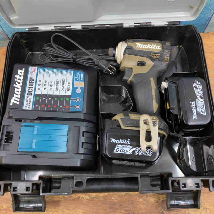 【中古品】★マキタ(makita) コードレスインパクトドライバー TD161DGXAB 14.4V フルセット ブラウン【柏店】