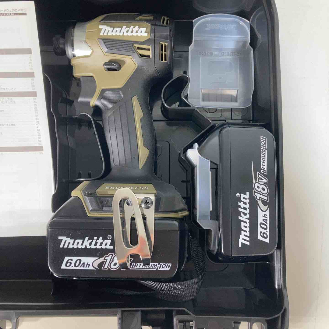 ★マキタ(makita) コードレスインパクトドライバー TD173DXO  バッテリー２個付属 充電器無し【戸田店】