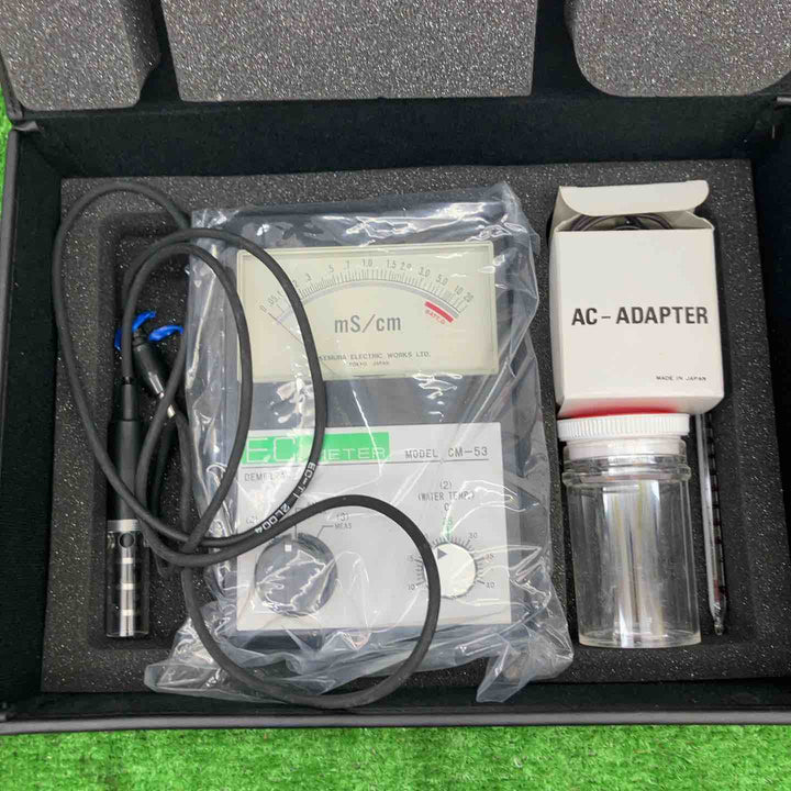 ▼竹村電機製作所　土壌測定　EC計ポータブルテスター CM-53 アナログ電気伝導度計【富山店】◇Y5