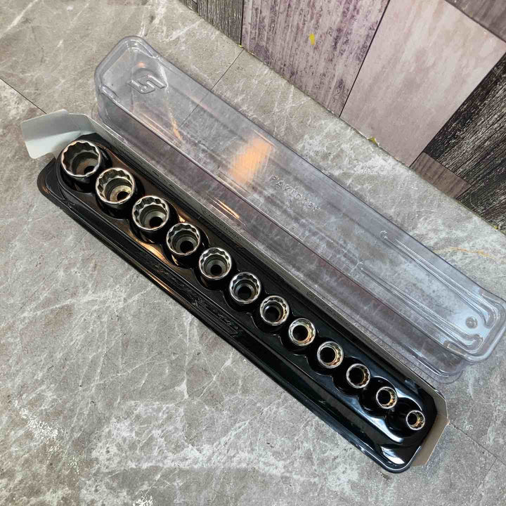 【中古品】snap-on/スナップオン セミディープソケット 12ピースセット 3/8 212FMSY【八潮店】