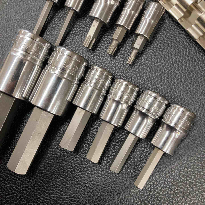 スナップオン/Snap-on ヘックスソケット SA18E、16、FA12、10、8、7、6、5、FTX40T、TTX25E、15 11点【八潮店】