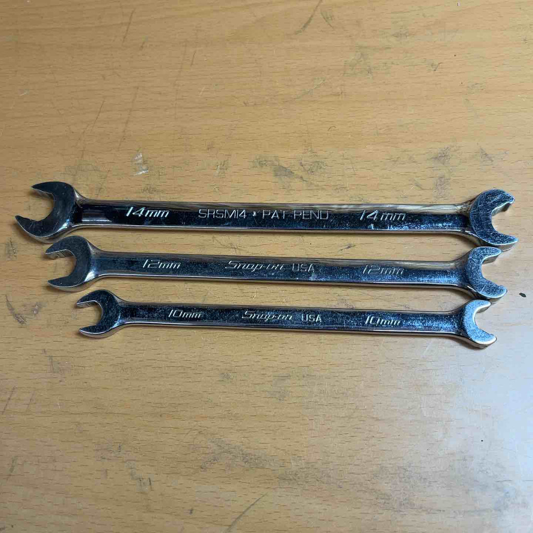 Snap-on スナップオン　オープンエンドスピードレンチ　SRSM10/SRSM12/SRSM14　3個 【越谷店】