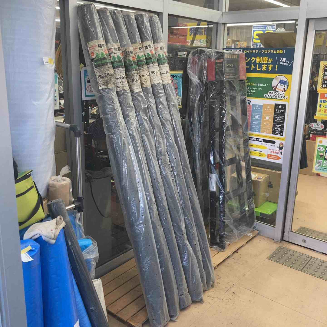 【未使用(長期保管品)/店頭受取り限定】佐藤ケミカル 防草シート 2m×50m 6本セット 除草シート 雑草【東大和店】