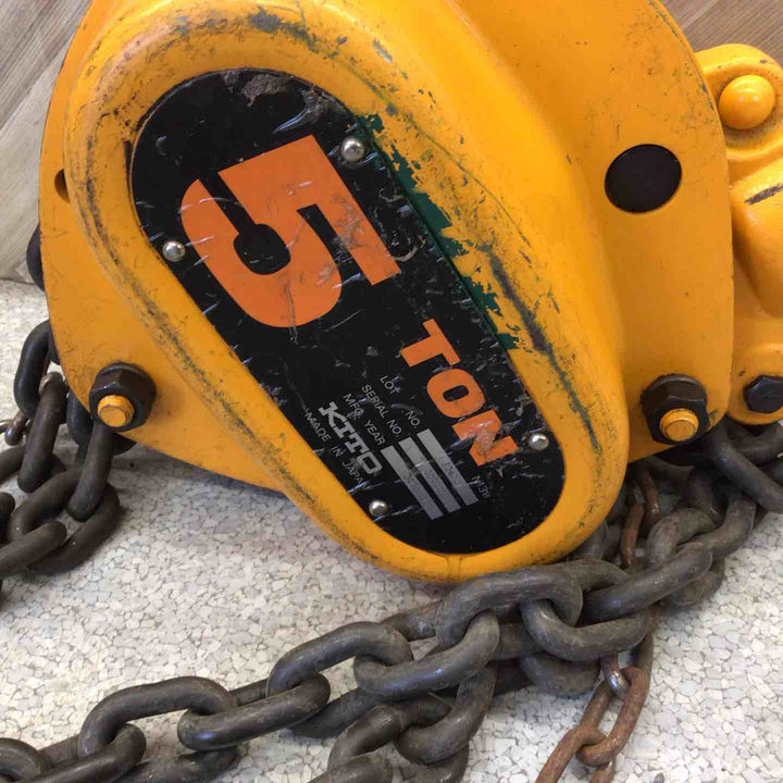 【店頭受取り限定】◇キトー(KITO) チェンブロック チェーンブロック 5t M3形 CB050【八潮店】