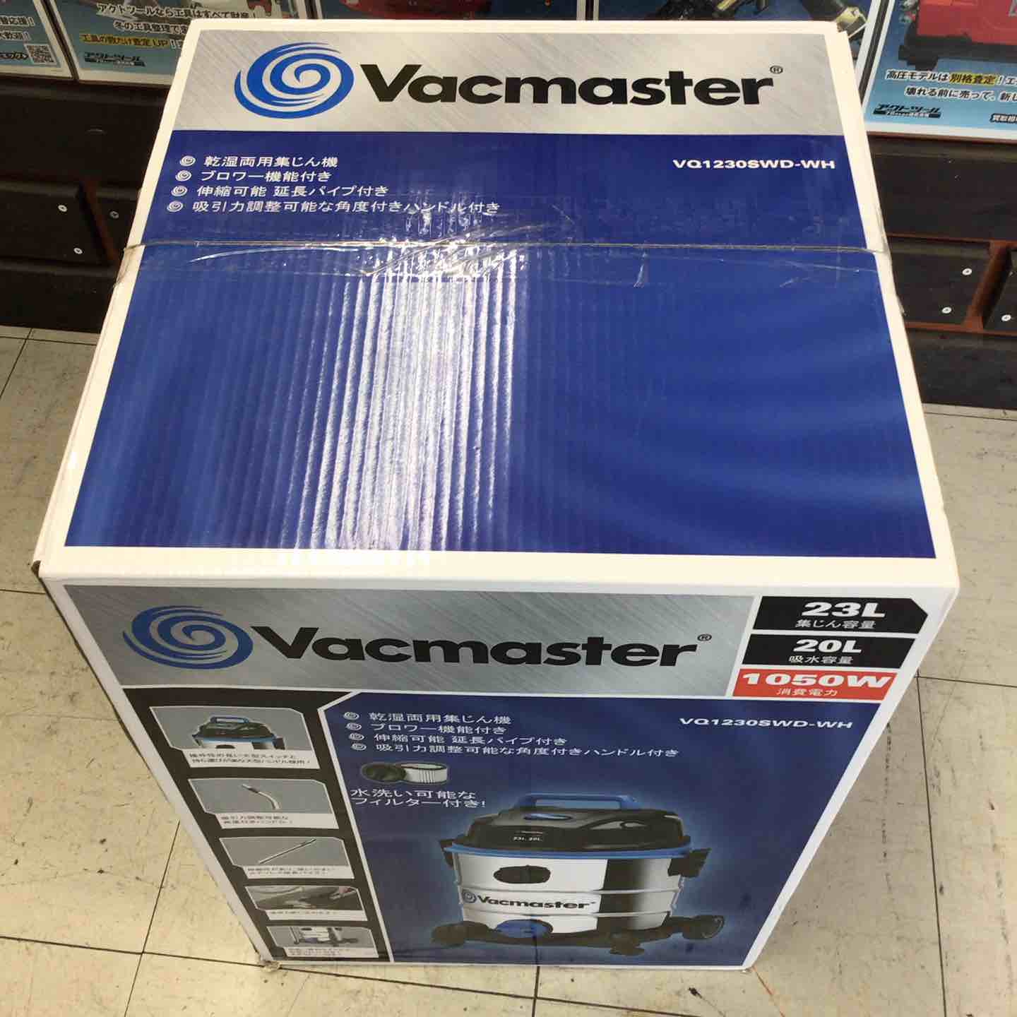 未使用品】 Vacmaster/ETG Japan 乾湿両用集じん機 VQ1230SWD 【鴻巣店