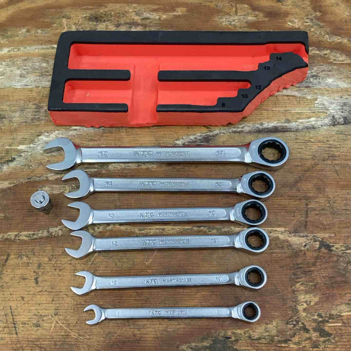 ◇KTC ラチェッット コンビレンチ ギアレンチ MSR1A 角アダプター付【柏店】