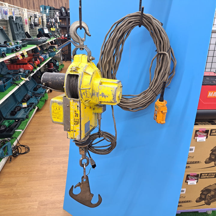 ◇トーヨーコーケン(TKK) 電動ウインチ(ワイヤー) ベビーホイスト BH-820 230kg 20m【岩槻店】