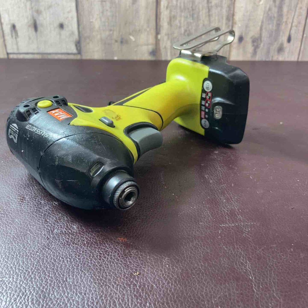 【中古品】 マックス(MAX) 充電式インパクトドライバ PJ-ID144 ライムグリーン バッテリー1個付属 【東大和店】