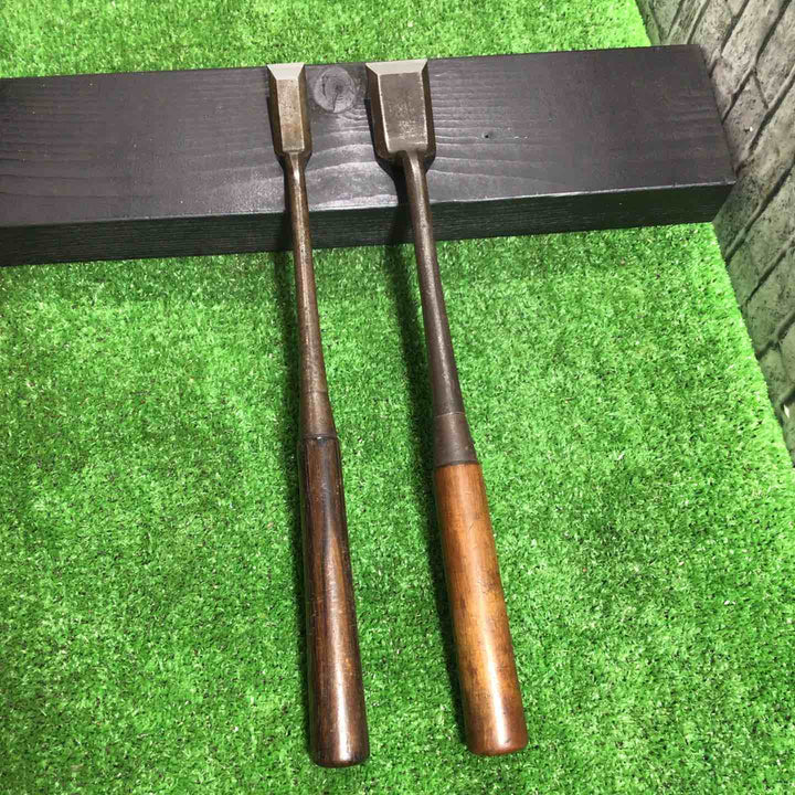 東一正芳作 鏝鑿 2本組 先端幅約18mm/30mm 【川口店】
