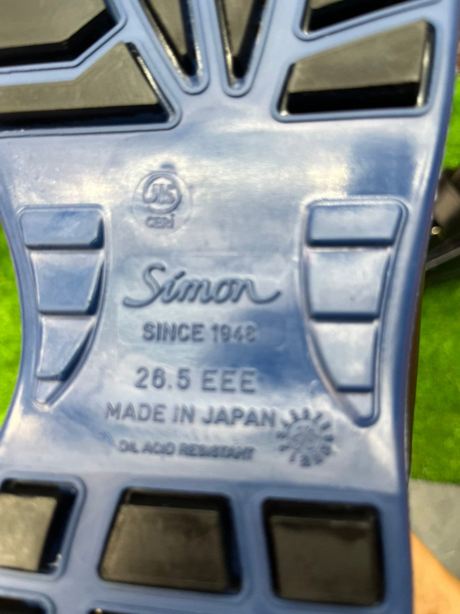 [シモン] 安全靴 長編上 マジック 8538 黒 26.5 cm 3E【川越店】
