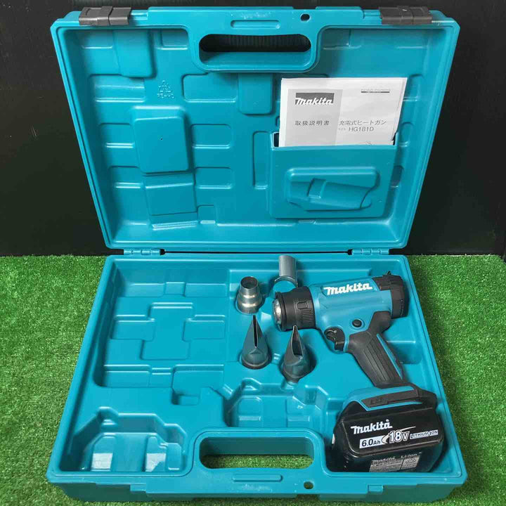 【美品】★マキタ(makita) コードレスヒートガン HG181DZK　18V6.0Ahバッテリー1個付き☆【岩槻店】