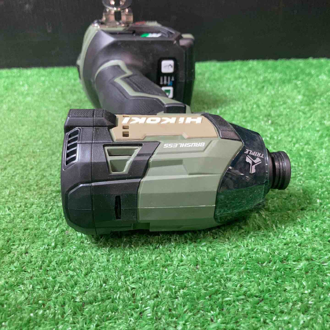 【美品】★ハイコーキ(HIKOKI ※旧:日立工機) コードレスインパクトドライバ フォレストグリーン WH36DD(2XHGSZ)【岩槻店】