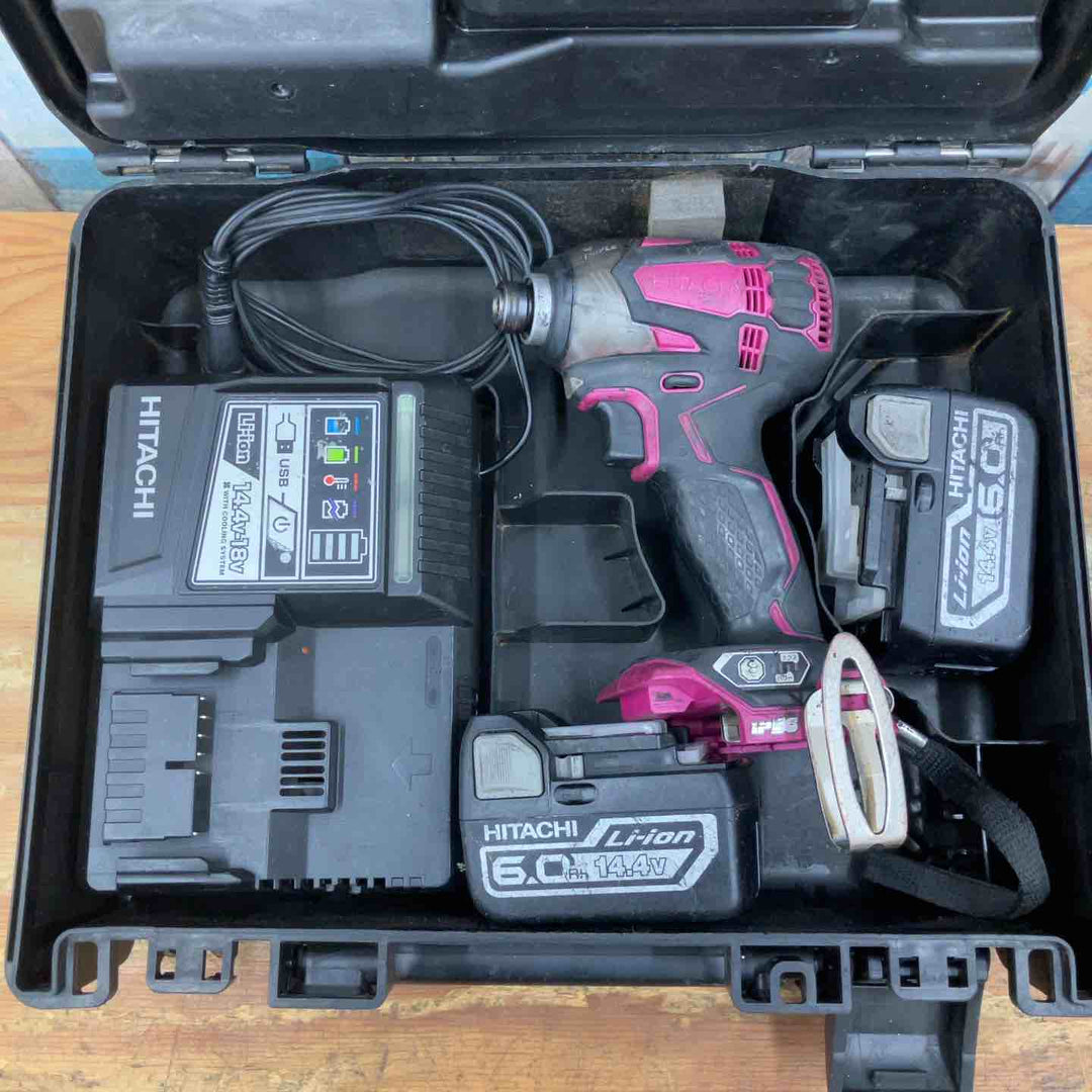 中古品】☆ハイコーキ(HIKOKI ※旧:日立工機) コードレスインパクト 