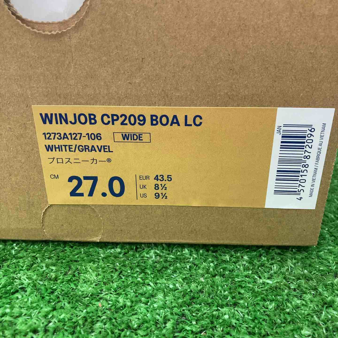 アシックス(asics)安全靴 WINJOB CP209 BOA LC WHITE/GRAVEL(サイズ27.0) 3E相当【川越店】