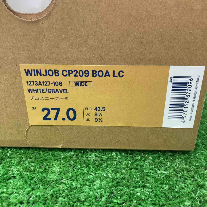 アシックス(asics)安全靴 WINJOB CP209 BOA LC WHITE/GRAVEL(サイズ27.0) 3E相当【川越店】