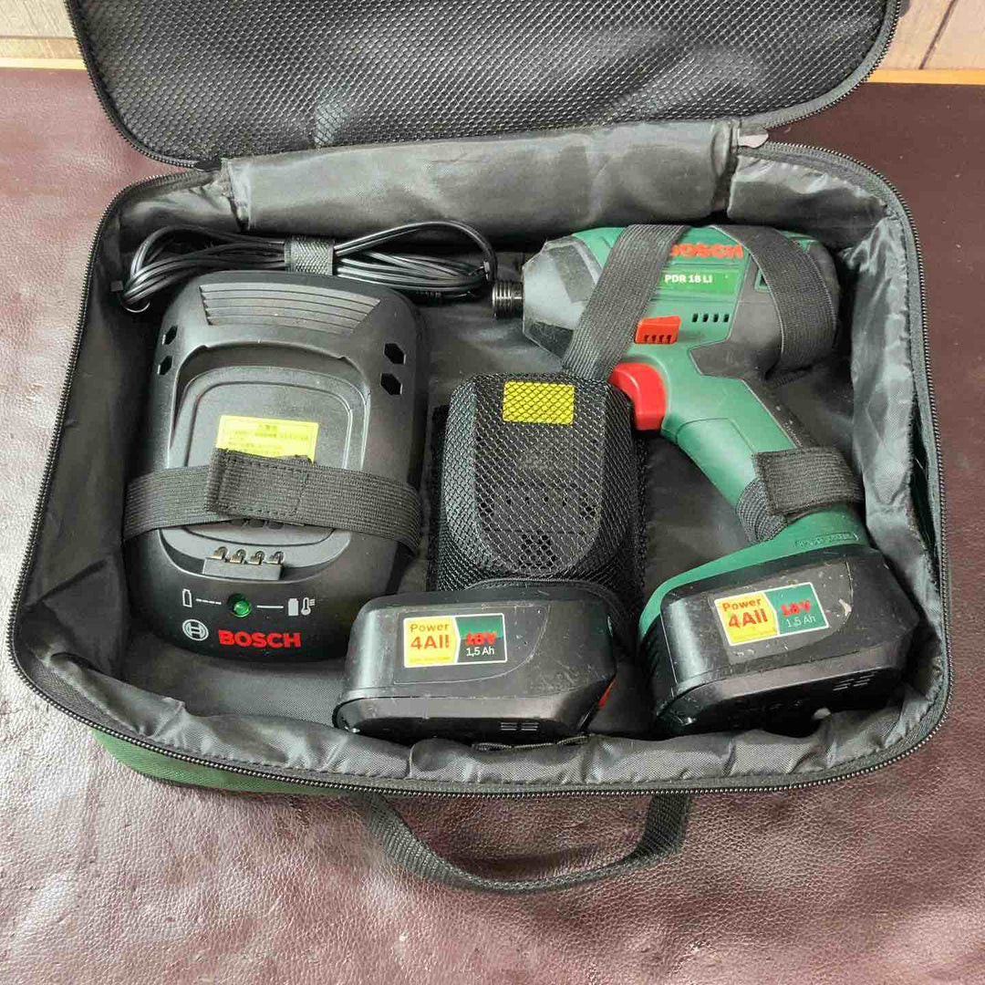 【中古品】BOSCH(ボッシュ) 18Vバッテリーインパクトドライバー PDR18LIN フルセット+バッテリー1個付属【東大和店】