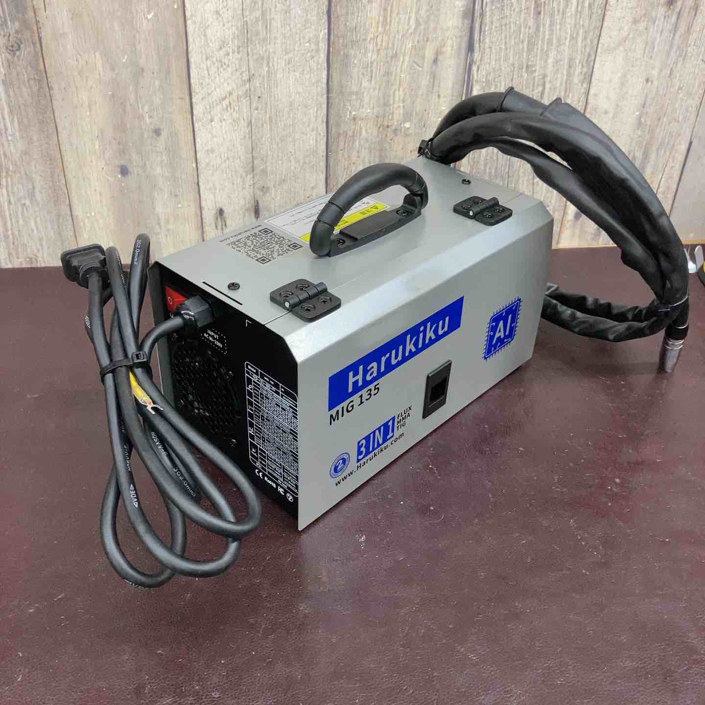 中古美品】Harukiku ノンガス半自動溶接機 MIG135 面付属 LYG-L500A