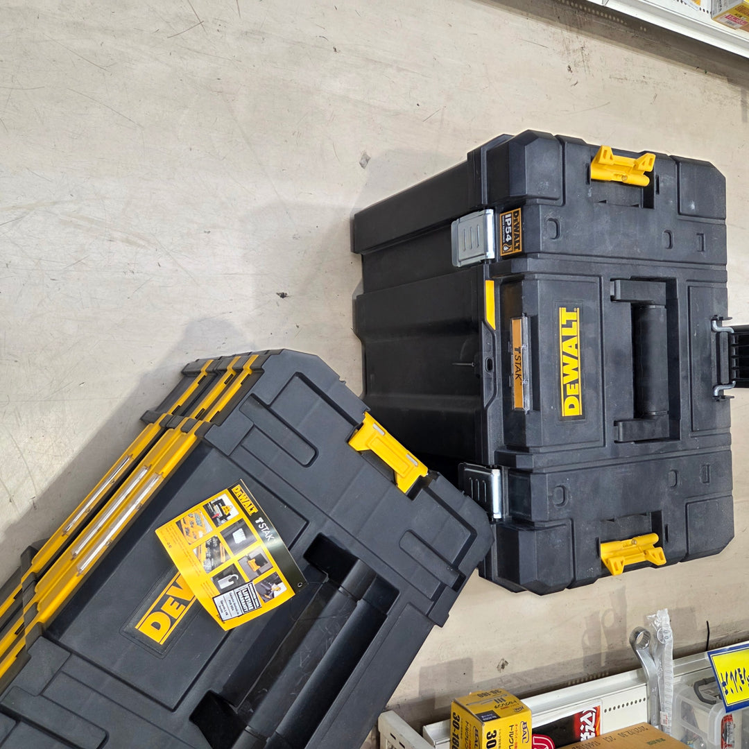 デウォルト(DEWALT) TSTAK モバイルツールボックス キャリータイヤ付き 工具箱 収納ケース ツールボックス 運びやすい 積み重ね収納 DWST83347-1【町田店】