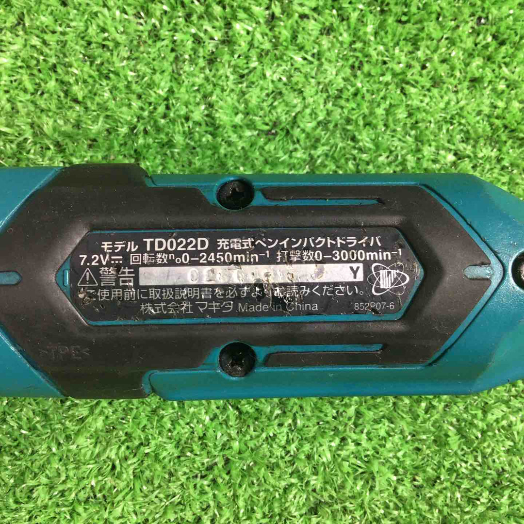 ☆マキタ(makita) コードレスペンインパクトドライバー TD022DZ 7.2V 動作確認済【川口店】