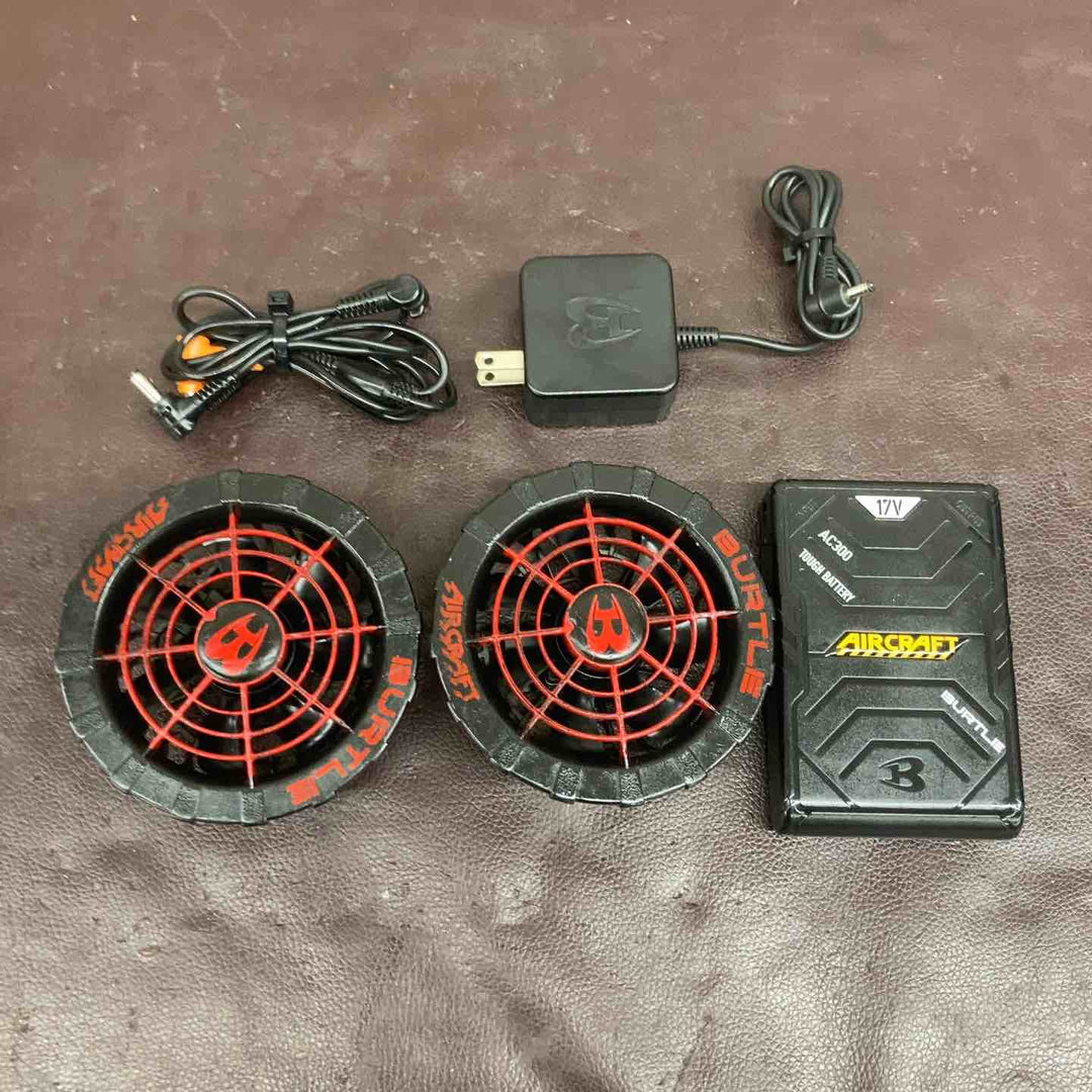 【中古品】 バートル(BURTLE) ファン＋バッテリーセット AC300+AC310 エアークラフト AIRCRAFT 京セラ製 【東大和店】