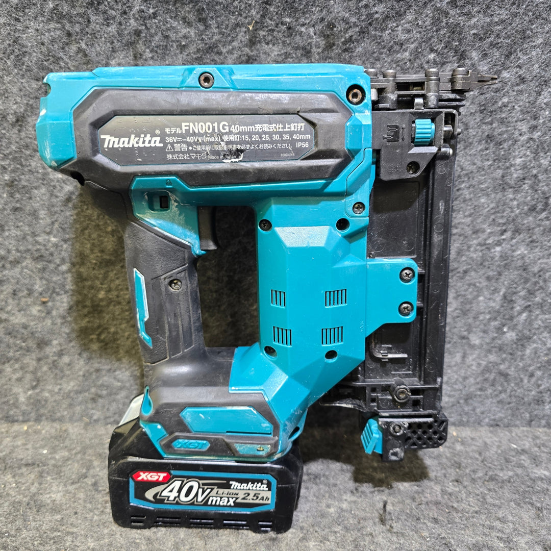 【中古品・40V 2.5Ahバッテリ付き！】マキタ(makita) コードレスフィニッシュネイラ FN001GZ【桶川店】