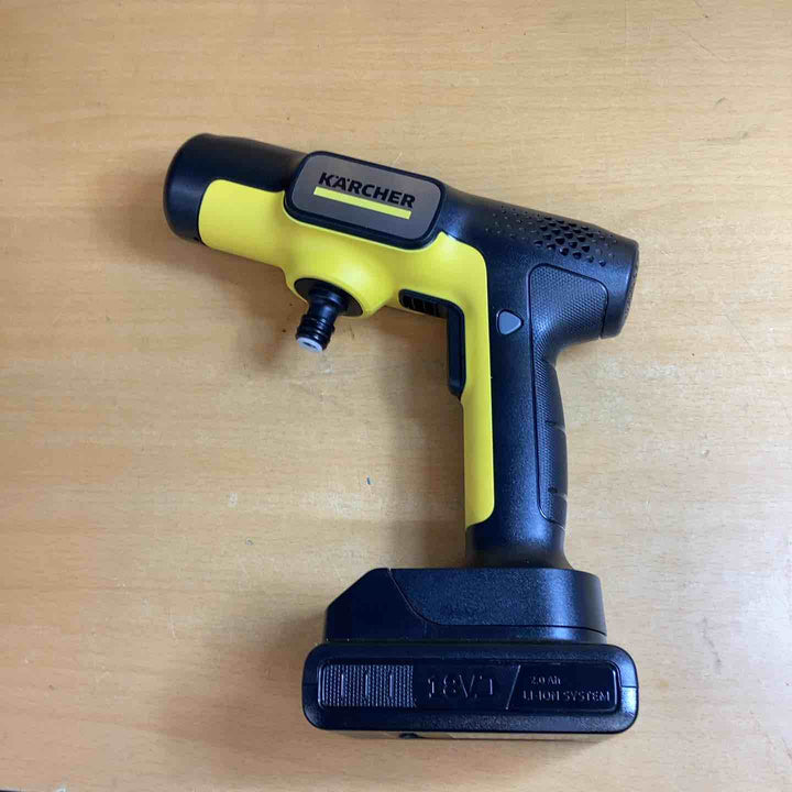 ケルヒャー(Karcher) コードレス高圧洗浄機 OC 5 Handy CB USB充電式 水道接続不要 コンパクト 軽量 簡単セットアップ 丈夫なホース 高性能5in1ノズル 安全ロック機能搭載 薄型バッテリー ペットボトル使用可能/洗車 ベランダ 玄関 1.328-143.0【越谷店】