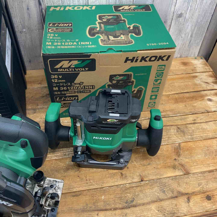 【未使用品(店頭展示品)】ハイコーキ(HiKOKI)コードレス丸ノコ C3606DB(2XPSZ)・ルーターM3612DA(NN)まとめセット【東大和店】