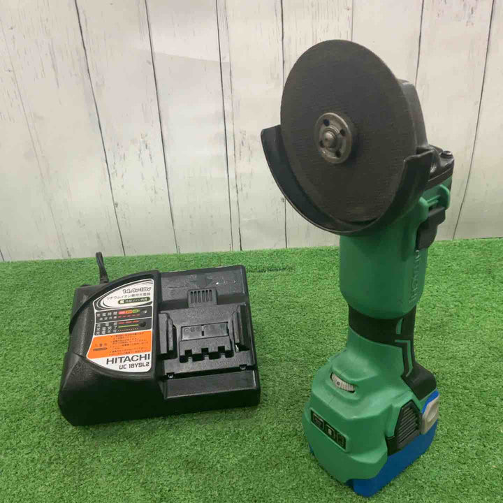 【現状品】◇ハイコーキ(HIKOKI ※旧:日立工機) コードレスディスクグラインダ G14DBVL(NN)グリーン 本体のみ 保証なし【川口店】