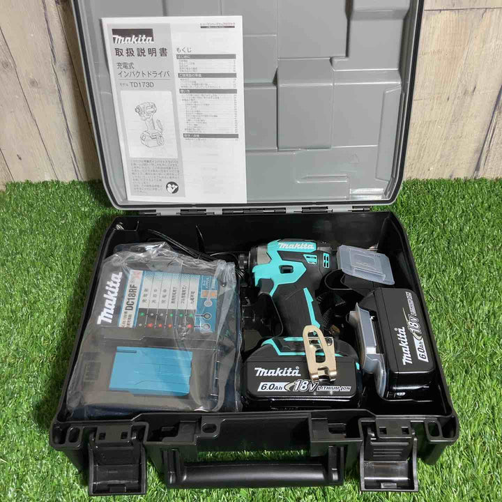 ★マキタ(makita) 18Vコードレスインパクトドライバ TD173DGXTB ターコイズブルー【戸田店】