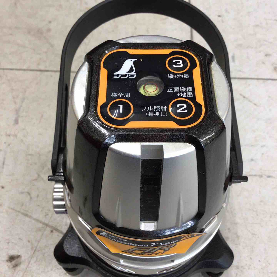 【現状品】 シンワ レーザー墨出し器 77508  レーザーロボ LASER ROBO Neo 21 AR BRIGHT 【鴻巣店】