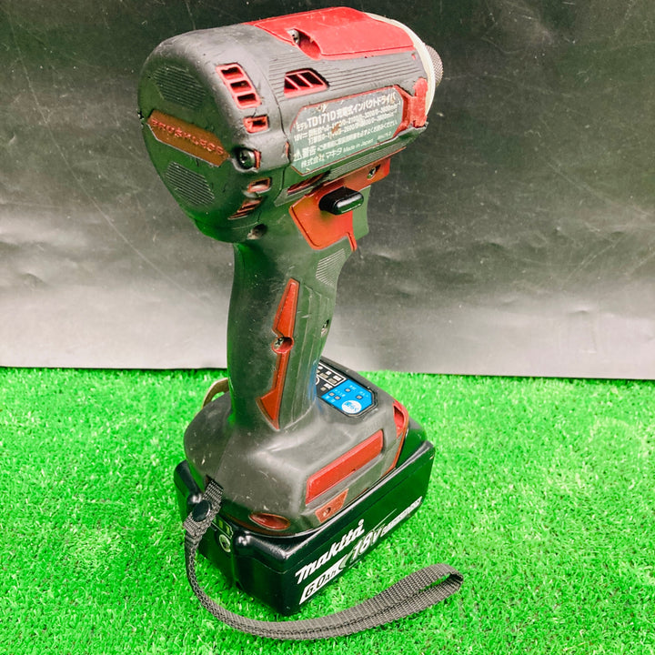 【中古・バッテリ付き！】 マキタ makita  18V コードレスインパクトドライバー TD171DZAR 【桶川店】