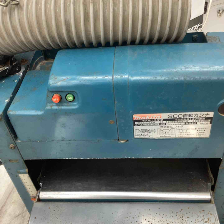 マキタ(makita) 300自動カンナ モデル 2012 有効幅304mm  木工  加工 掘削 表面処理  電動工具 100V 【越谷店】