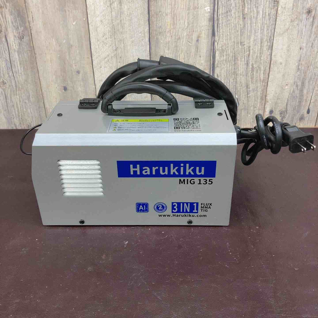 中古美品】Harukiku ノンガス半自動溶接機 MIG135 面付属 LYG-L500A 