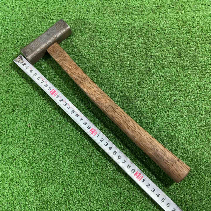 道心斎正行作 四角玄翁 120匁 鋼付 赤樫柄 【川口店】