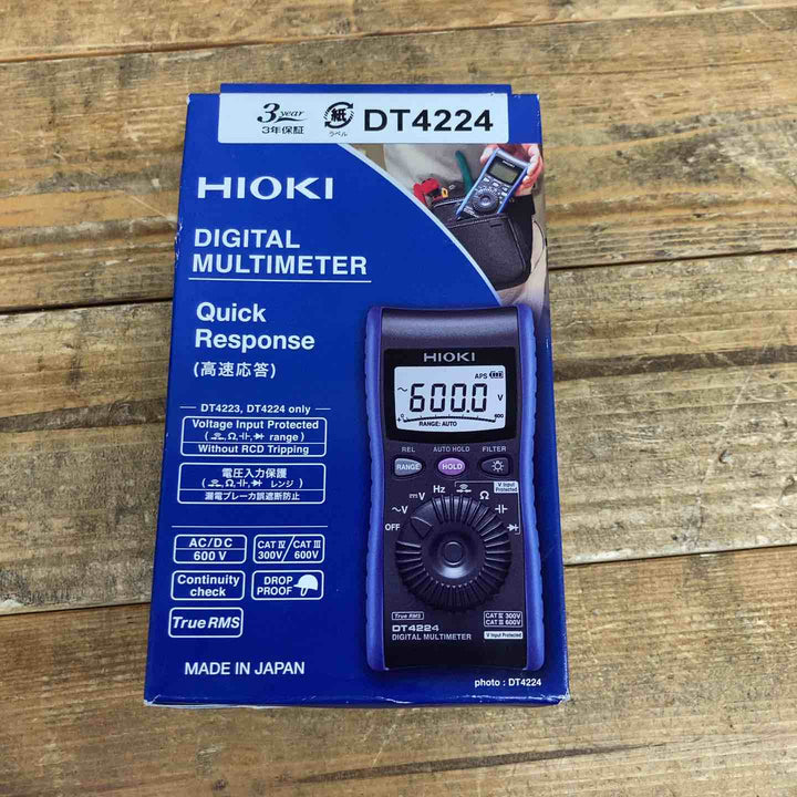 HIOKI (日置電機) デジタルマルチメータ(C測定/抵抗測定搭載の汎用タイプ) DT4224【東大和店】