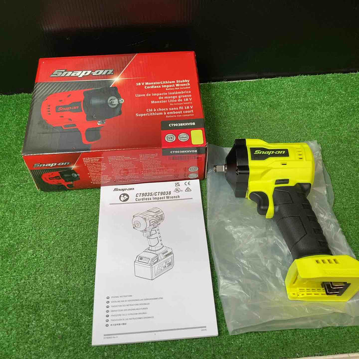 スナップオン/Snap-on コードレスインパクトレンチ CT9038KHVDB イエロー【桶川店】