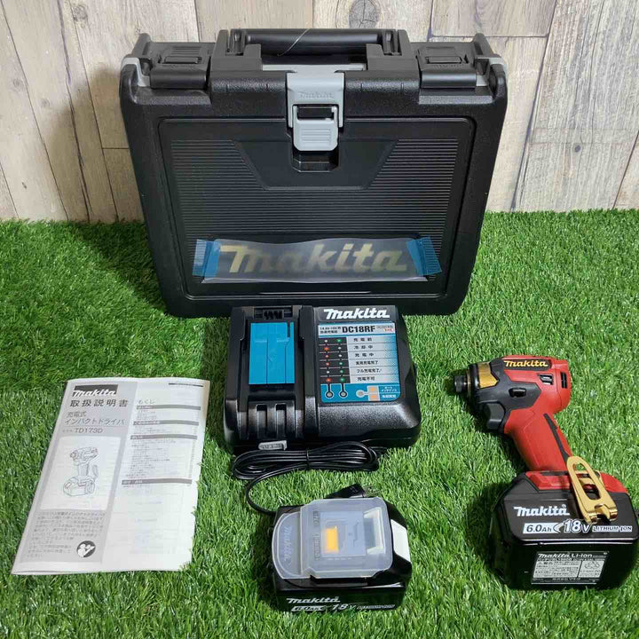 ★マキタ(makita) コードレスインパクトドライバー TD173DGXPR LXT20周年記念限定カラー プレミアムレッド【戸田店】
