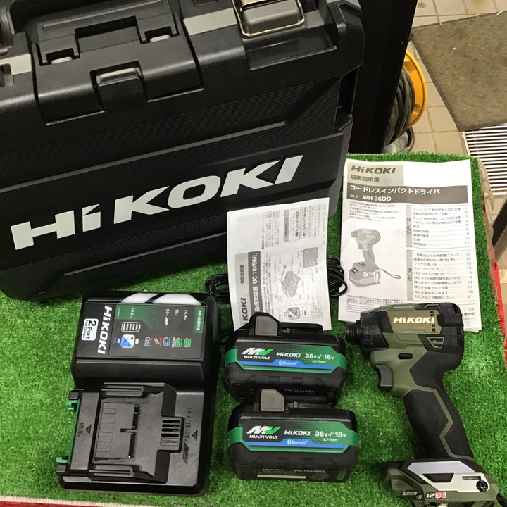 【中古美品】ハイコーキ(HIKOKI ※旧:日立工機) コードレスインパクトドライバ フォレストグリーン WH36DD(2XHGSZ)【草加店】