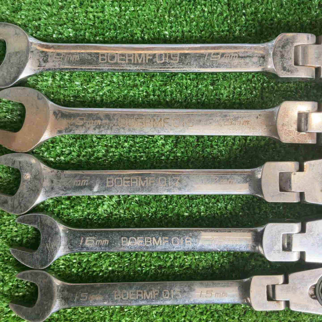 Blue-point BOERMF 首振りラチェット9本セット 11mm～19mm【草加店】