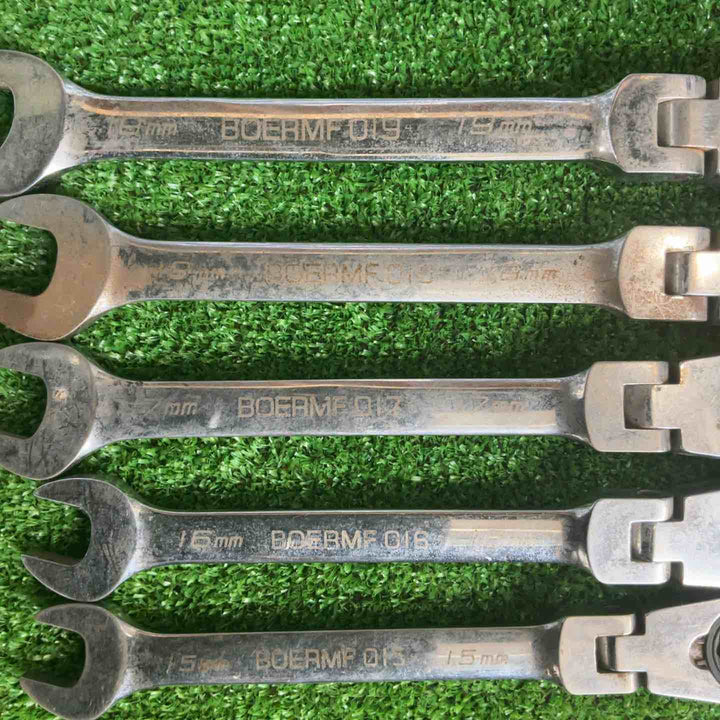 Blue-point BOERMF 首振りラチェット9本セット 11mm～19mm【草加店】