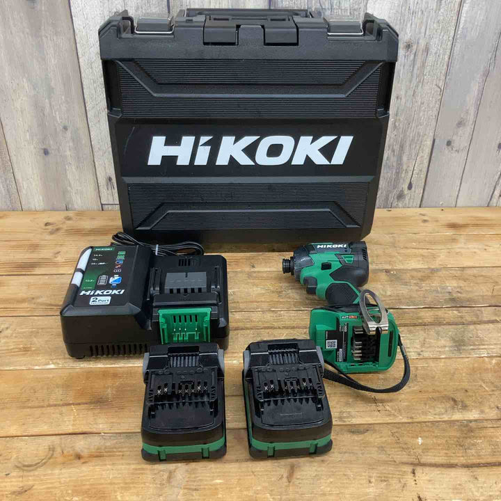 【中古美品】 ハイコーキ(HIKOKI ) コードレスインパクトドライバ アグレッシブグリーン WH36DD(2XHLSZ) フルセット 動作良好 【東大和店】