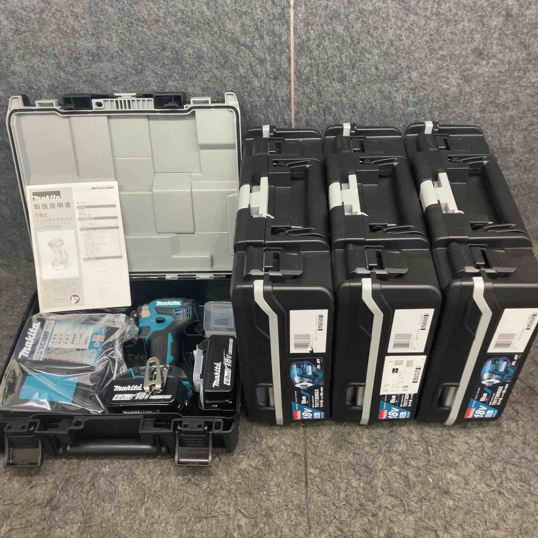 マキタ makita 18V インパクトドライバ TD173DRGX 青 フルセット 4台セット 送料無料【鴻巣店】