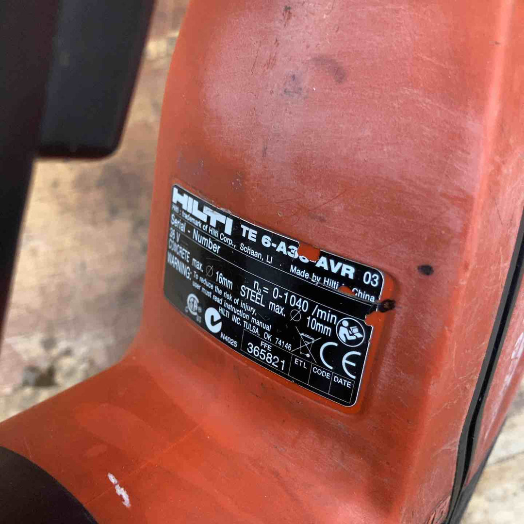 ★ヒルティHILTI) コードレスハンマドリル TE6-A36(本体のみ)【柏店】